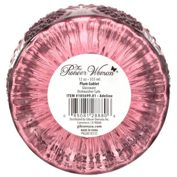 🦋 Last Set! 🦋 EUC Pioneer Woman Plum Adeline Pitcher & 4 Glass Goblets Set - Picture 7 of 9